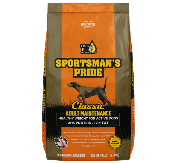 Maintenance Dog Food with Sportsman s Pride Omega Pride Skin