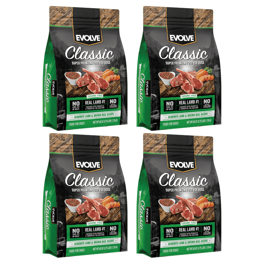 Classic Lamb & Brown Rice Dog Food | 3.75 LB, 14 LB | Evolve