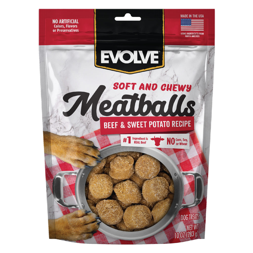 Beef & Sweet Potato Meatballs for Dogs | 10 oz | Evolve