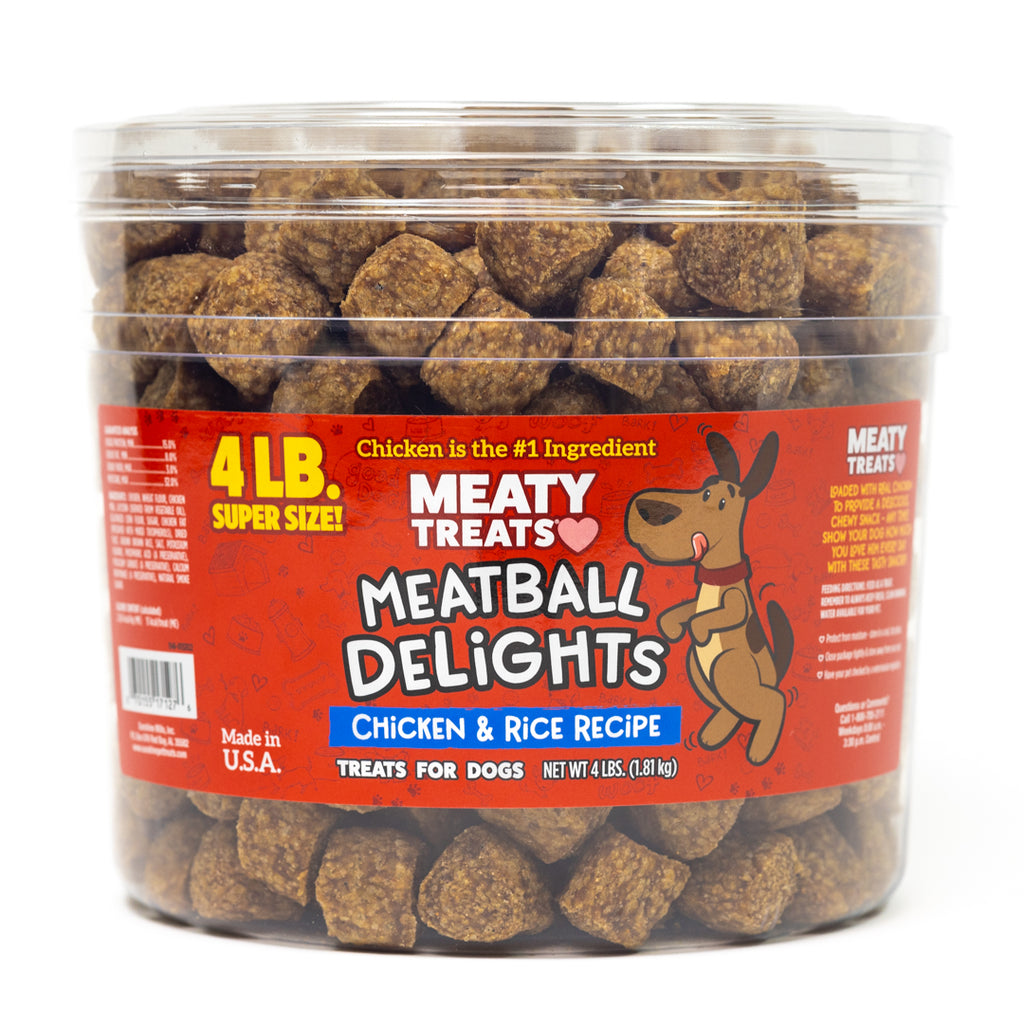 Meatball Delights Chicken Dog Treats | 4 LB | Meaty Treats