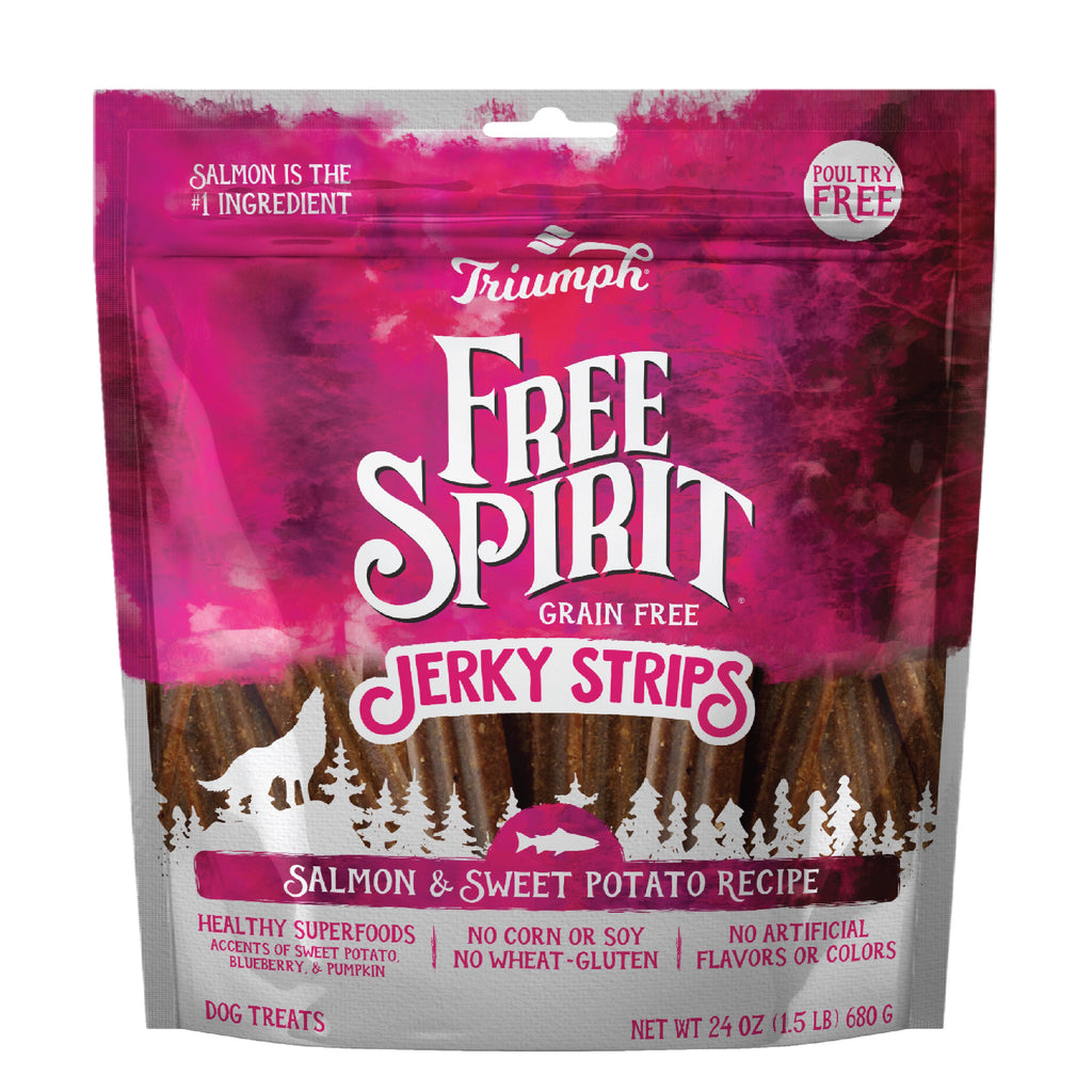 Grain Free Salmon and Vegetable Jerky Strips | 24 oz | Triumph