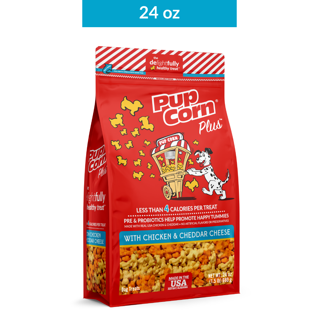 Pup Corn Plus Irresistible Puffed Treats for Dogs